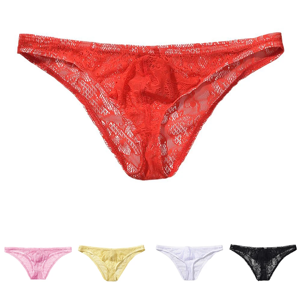 تنفس الملابس الداخلية الرجال الدانتيل الملابس الداخلية العلامة التجارية الجديدة حالة النمط الكلاسيكي مريح صالح متعدد الألوان المقدمة #5