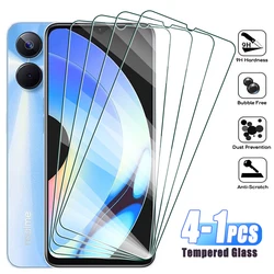 4-1Pcs Tempered Glass for Realme 12 11 10 9 8 7 6 Pro Lite 12X 11X 10T 9i 4G 8i 8s 5G Screen Protector on Realme 7i 6i 6s 10s