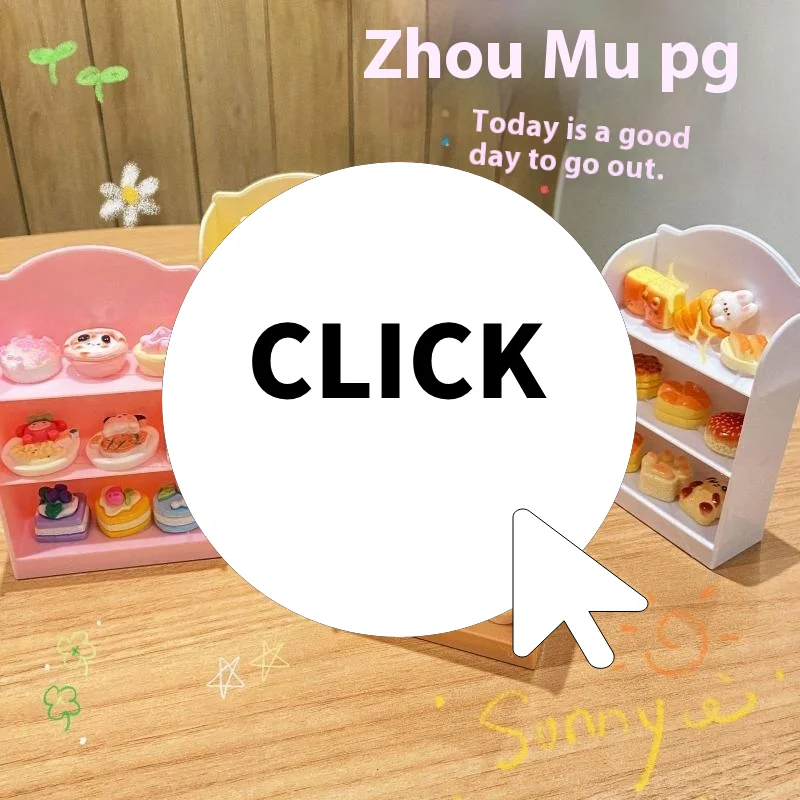 1 pièce d'accessoires pour maison de poupée en plastique, étagère de supermarché miniature 1:12 pour maison de poupée, présentoir de rangement, décor de scène, jouet