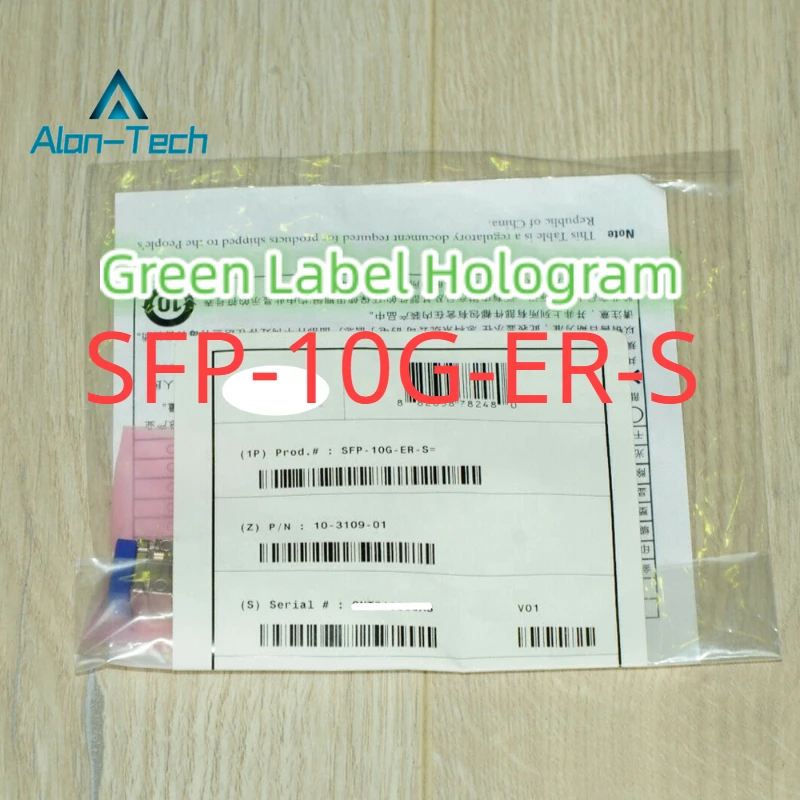 

Green Label Hologram SFP-10G-ER-S 10GBASE-ER SFP+ 1550nm 40km DOM Duplex LC SMF Optical Transceiver Module