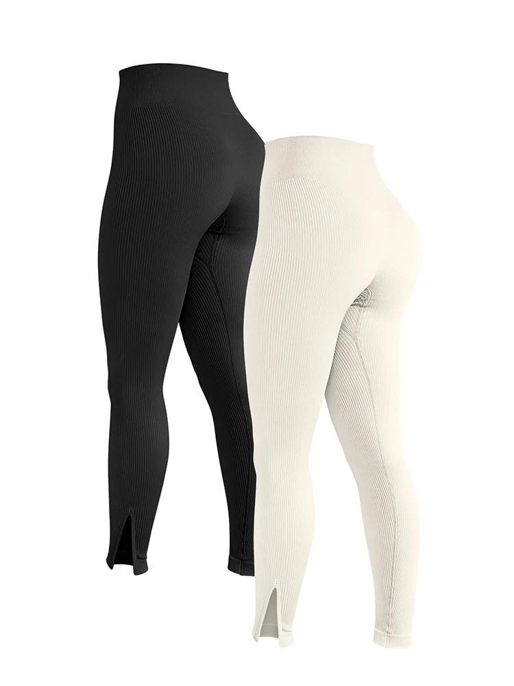 Pantaloni da yoga Leggings sportivi a vita alta senza cuciture da donna Leggings da palestra per allenamento con vestibilità aderente per il