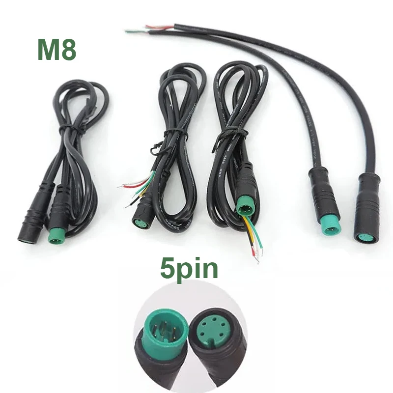 M8 5pin Electric bicycle E-bike waterproof plug connector Scooter brake cable pluger signal connect cut off power sensor