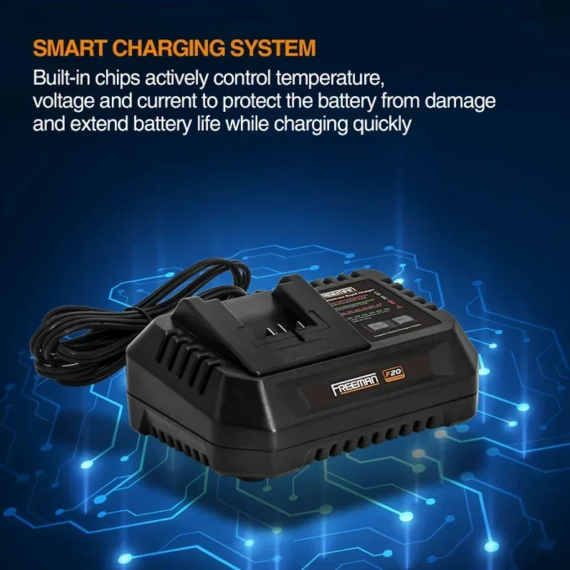 2026/Freeman 20V Brushless Motor Lithium Ion Battery Power Tools Electric Nail  Machine Strong Cordless Concrete Nailer view 4