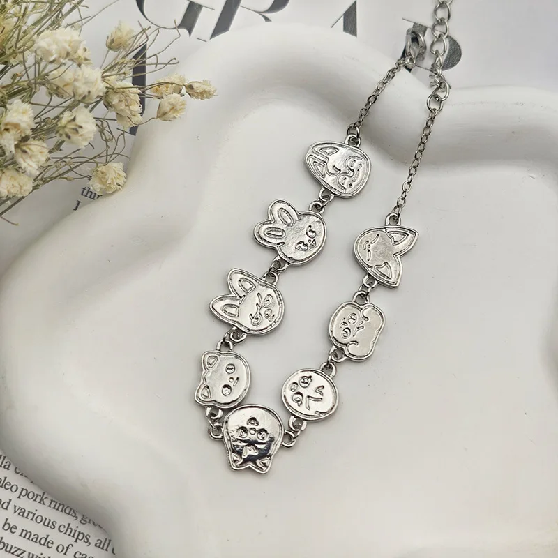 

STAY Stray Children Cartoon Stainless Steel Bracelet SKZoo Li Longfu Fang Can Huang Xuanchen Bracelet Kopo Fans Must Have Person