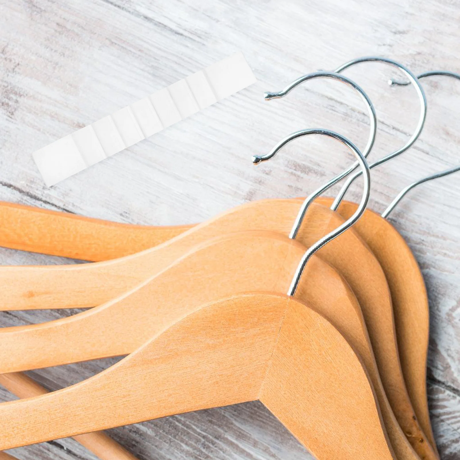 

50Pcs Anti Skid Hanger Strips Adhesive Non Slip Clothing Hanger Accessories