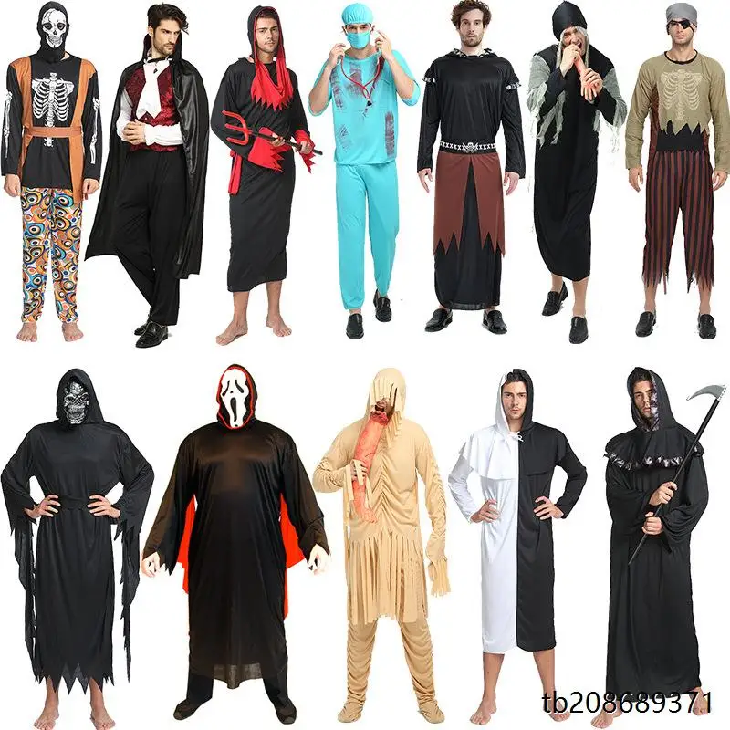 Kostium Zombie na Halloween, Strój Boga Śmierci, Ubrania Duchów, Strój na Występ Sceniczny, Damski Tradycyjny Chiński Strój