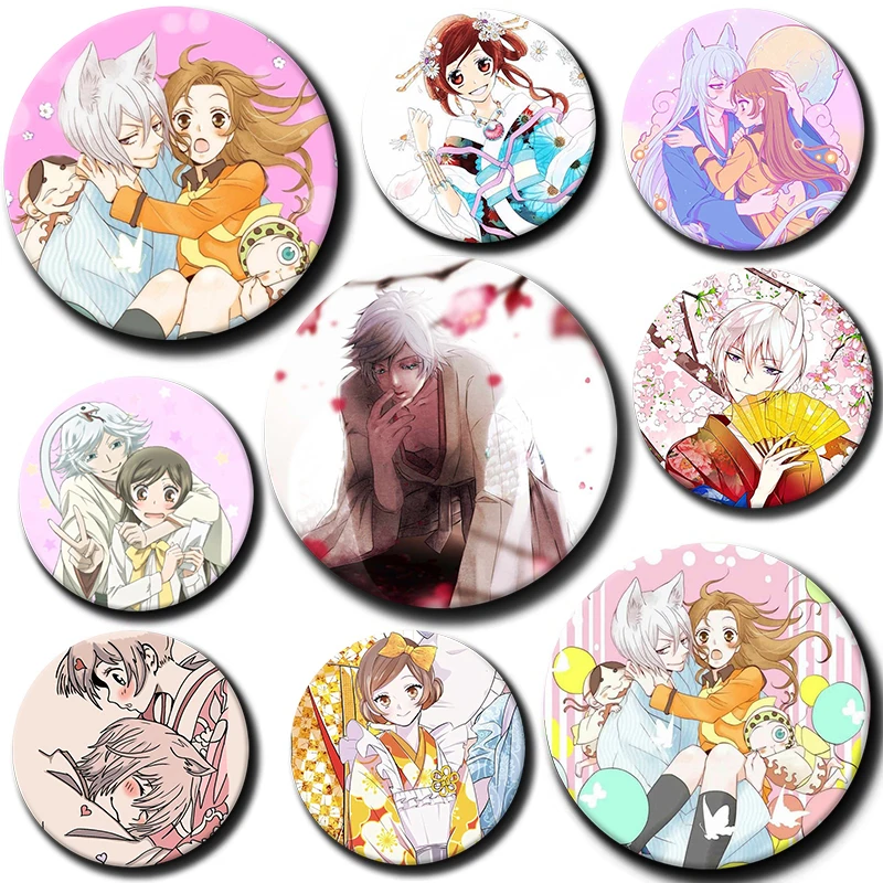 

58mm Anime Kamisama Kiss Button Pins Cute Manhwa Tomoe Nanami Coin Brooch Cartoon Character Badge Bag Decor Fans Collect Gifts