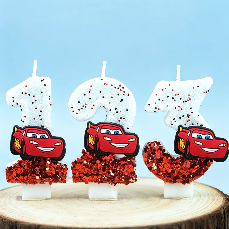 빛나는 듀얼 콤비네이션 스타일 수제 0-9 숫자 양초  - Lighting Mcqueen Decor 리뷰 및 가격
