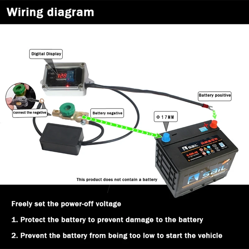 Prevent Power Loss And Leakage 12V Auto Battery Automatic Intelligent Breaker Protector Remote Control Switch