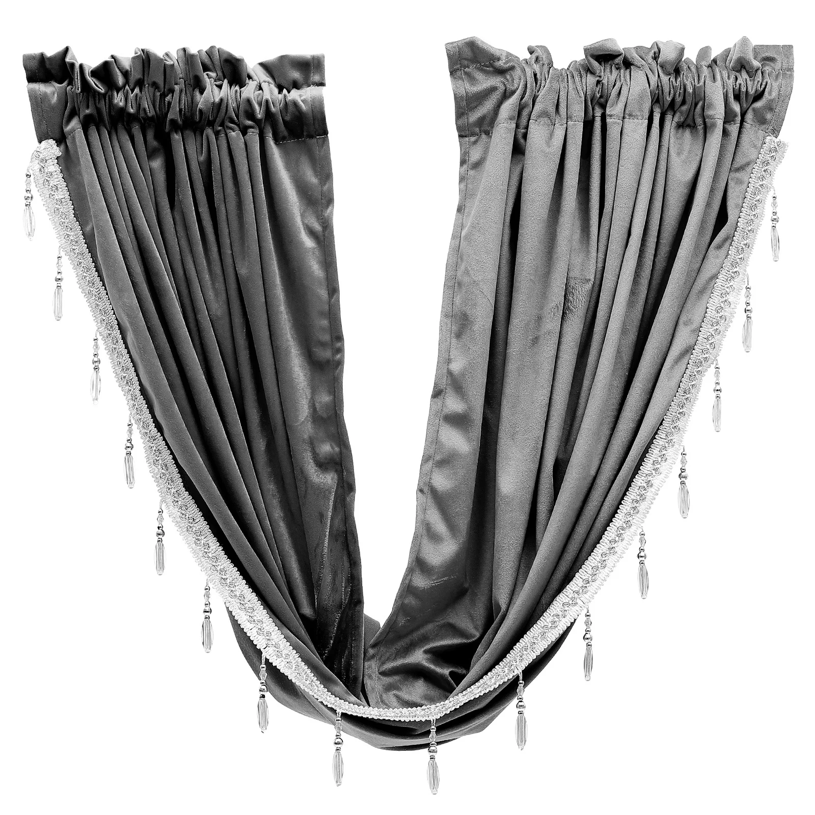 

Tassel Curtain Short Window Drapery For Kitchen Living Room Bedroom Home Decor Fringed Decorative Curtain Exquisite Window