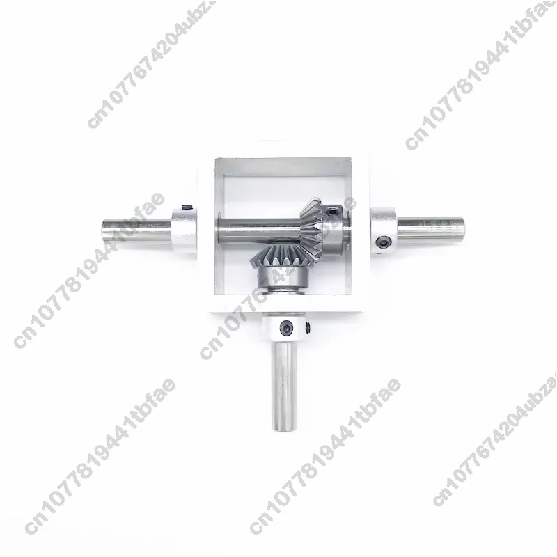 1: 1. Alloy Frame 90 Degree Right Angle Transmission, Reverse Transmission, Dual Output Shaft Bevel Gear Angle Converter