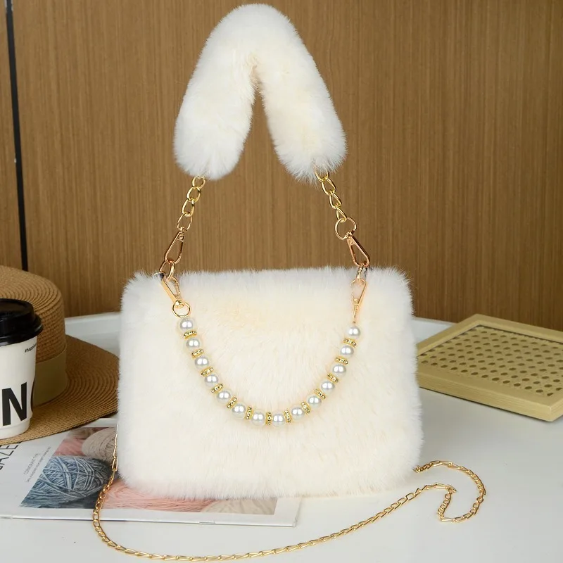 

Plush Crossbody Fashion Square Bag