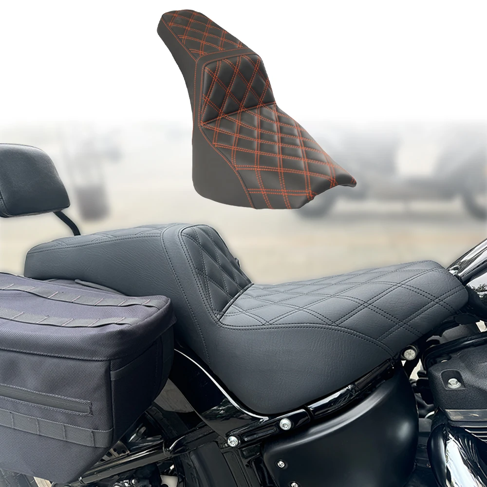

Двухместное мотоциклетное сиденье для Harley M8 Softail Street Bob Slim Standard Deluxe Heritage Classic 114 FXBB FXBBS FXST 2018up подушка