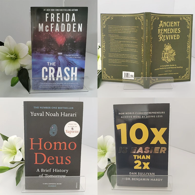 

Ancient Remedies Revived&The Crash Freida McFadden&Homo Deus:A Brief History of Tomorrow&10x Is Easier Than 2x English Books