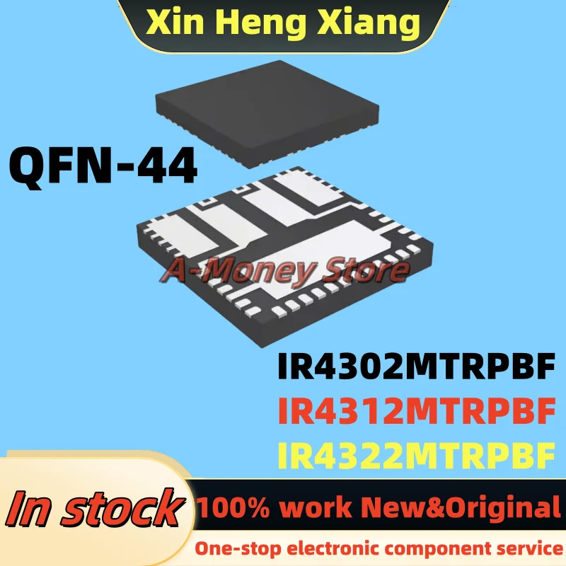 (2-5pcs)IR4312MTRPBF IR4302MTRPBF IR4322MTRPBF IR4302M IR4312M IR4322M 4302M 4312M 4322M QFN-44