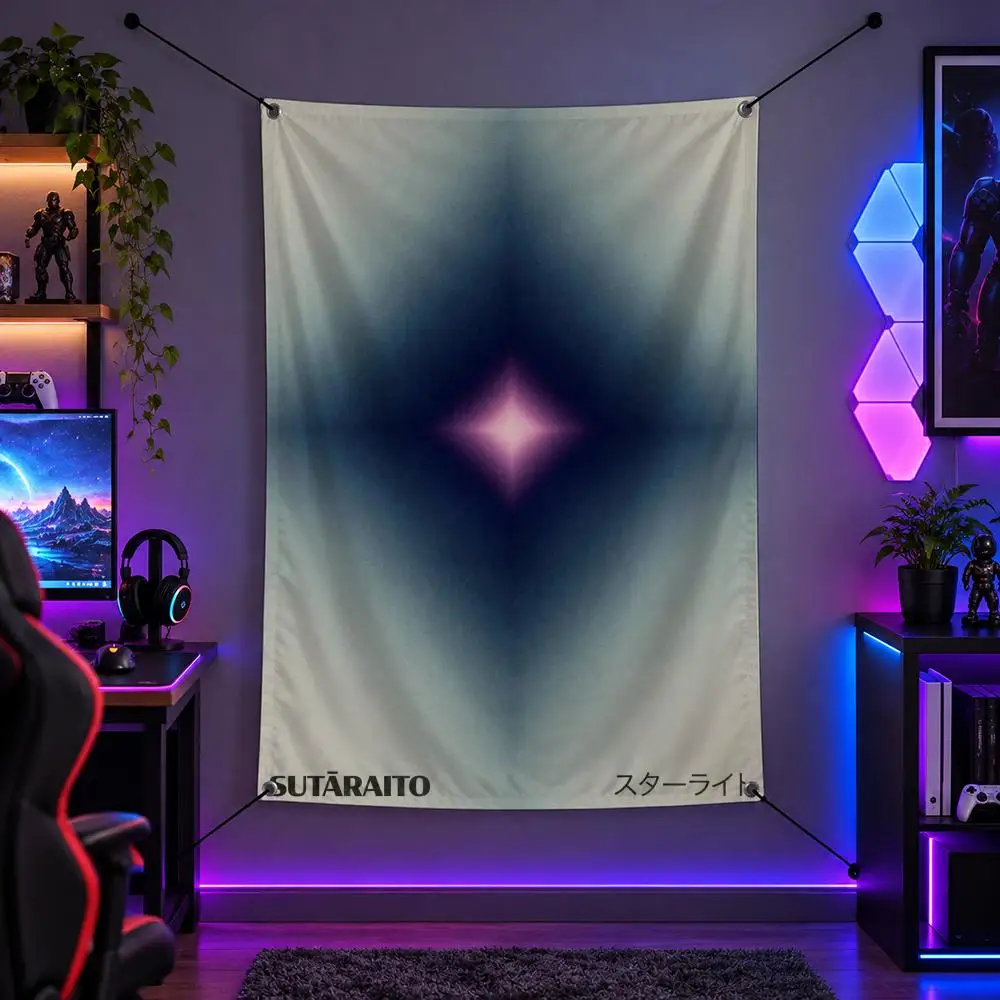 Art H-Henry M Art Japandi Style Flags Vertical Wall Hanging for Bedroom Dorm Living Room Party Camping Gift Decoration