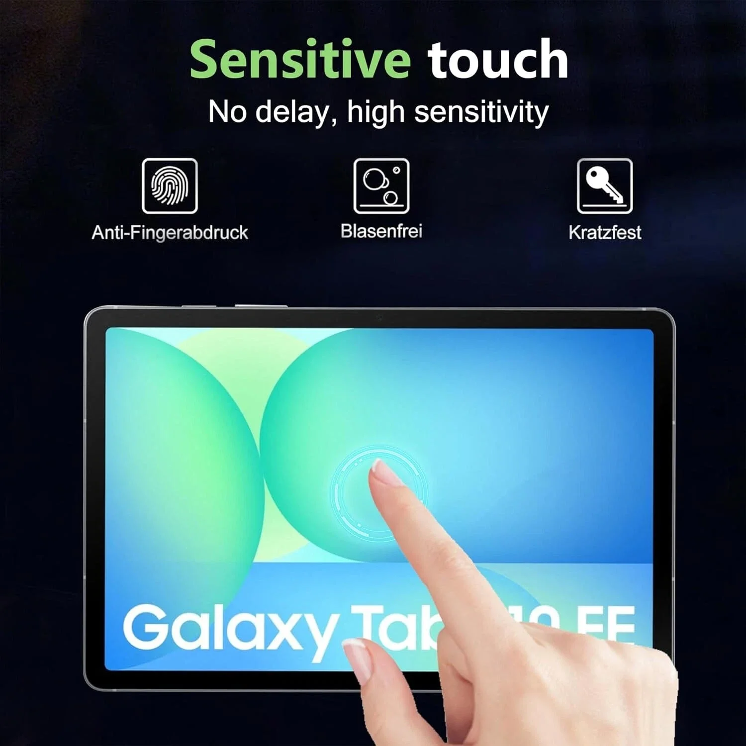 For Samsung Galaxy Tab S10 FE Tempered Glass Screen Protector 10.9 Inch Tablet Anti Scratch HD Protective Film SM-X520 X526B