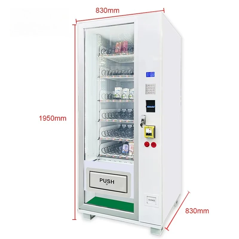 Commercial Grade Smart Vending Machine Automatic Snack Beverage Dispenser Self Service Retail Kiosk Machine