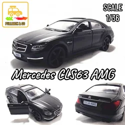 1:36 Car Model Mercedes CLS63 AMG Scale Metal Diecast Replica Home Office Miniature Art Vehicle Hobby Decoration Kid Boy Toy