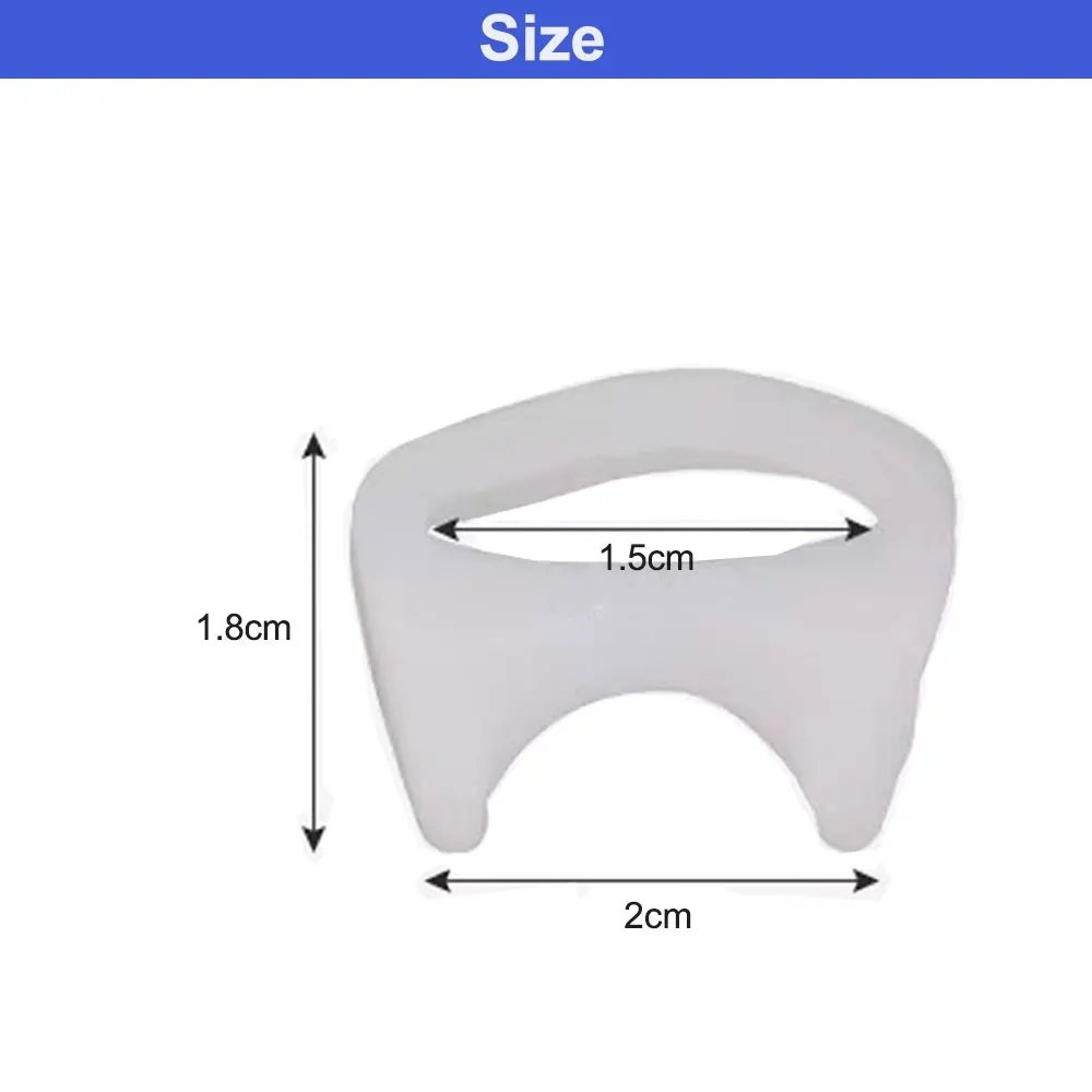 1 pz separatore delle dita dei piedi per il correttore dell'alluce previene le dita sovrapposte, le vesciche e il mais riducono lo sfregamento allevia la pressione ﻿ D0031-32