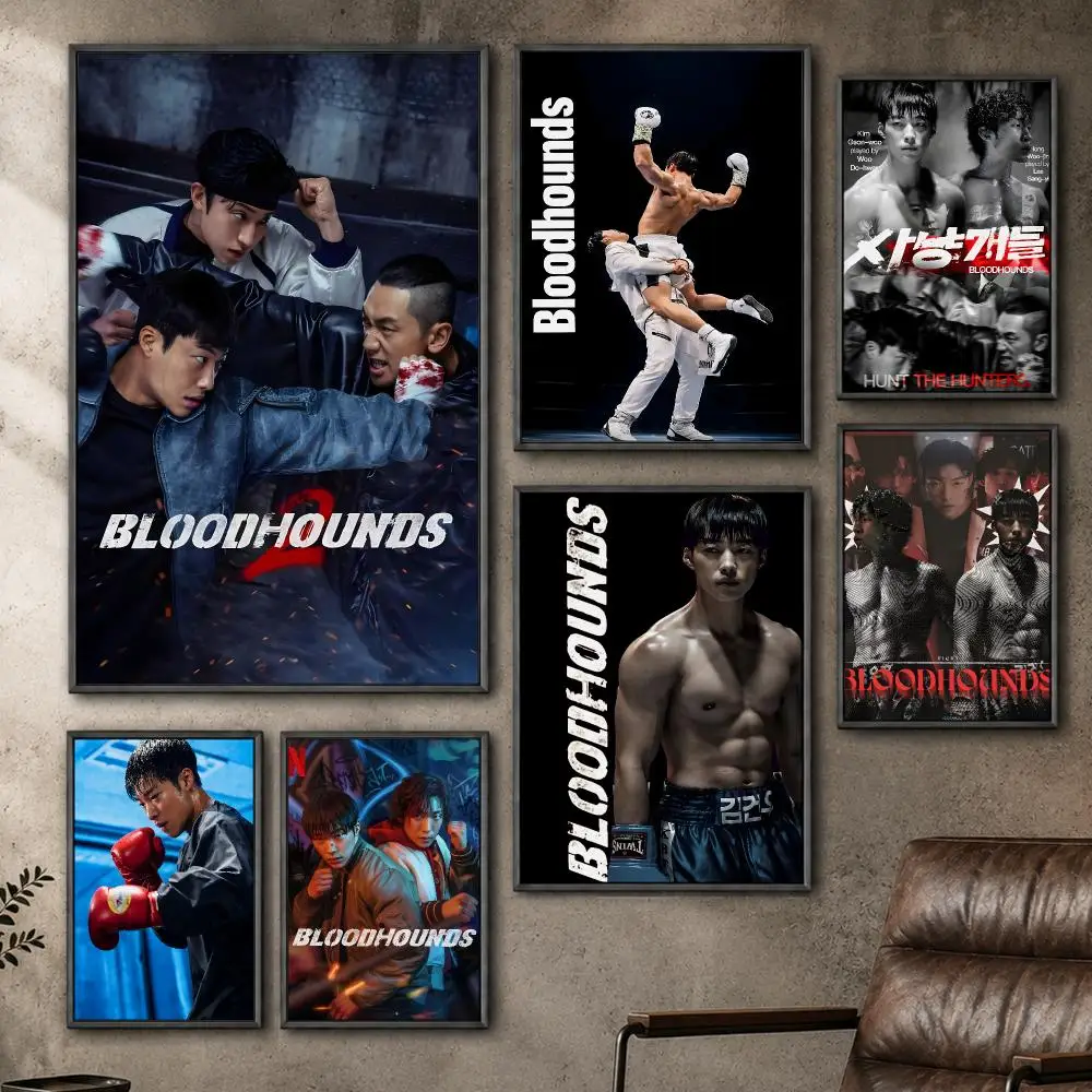 Series Bloodhounds Kdrama Action Crime Poster  PP Self Adhesive Home Garage Dorm Bar Wall Decor Aesthetic Retro Gift