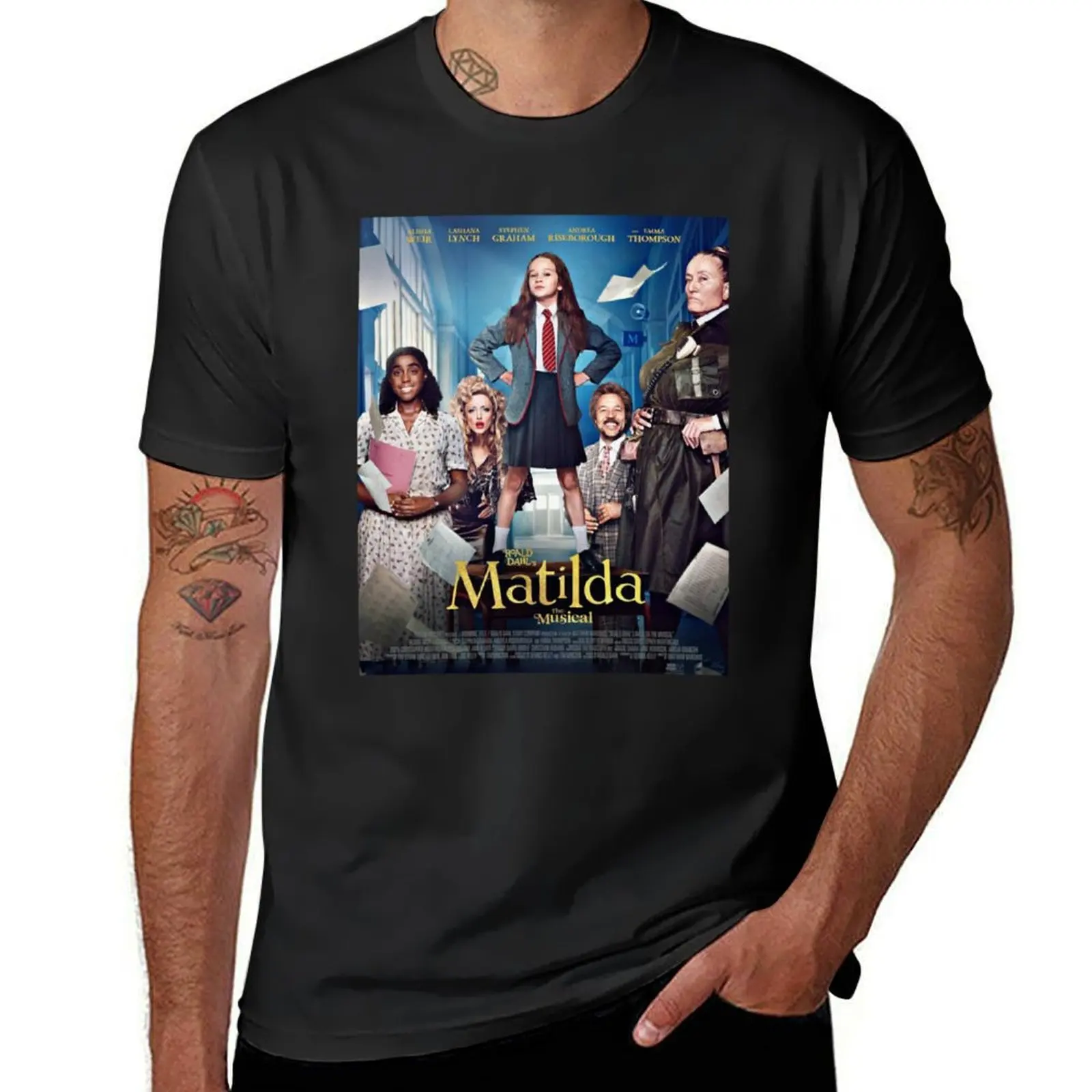 Matilda the musical movie - Roald Dahls Matilda the Musical movie 2022 T-Shirt quick-drying anime hippie clothes men t shirts