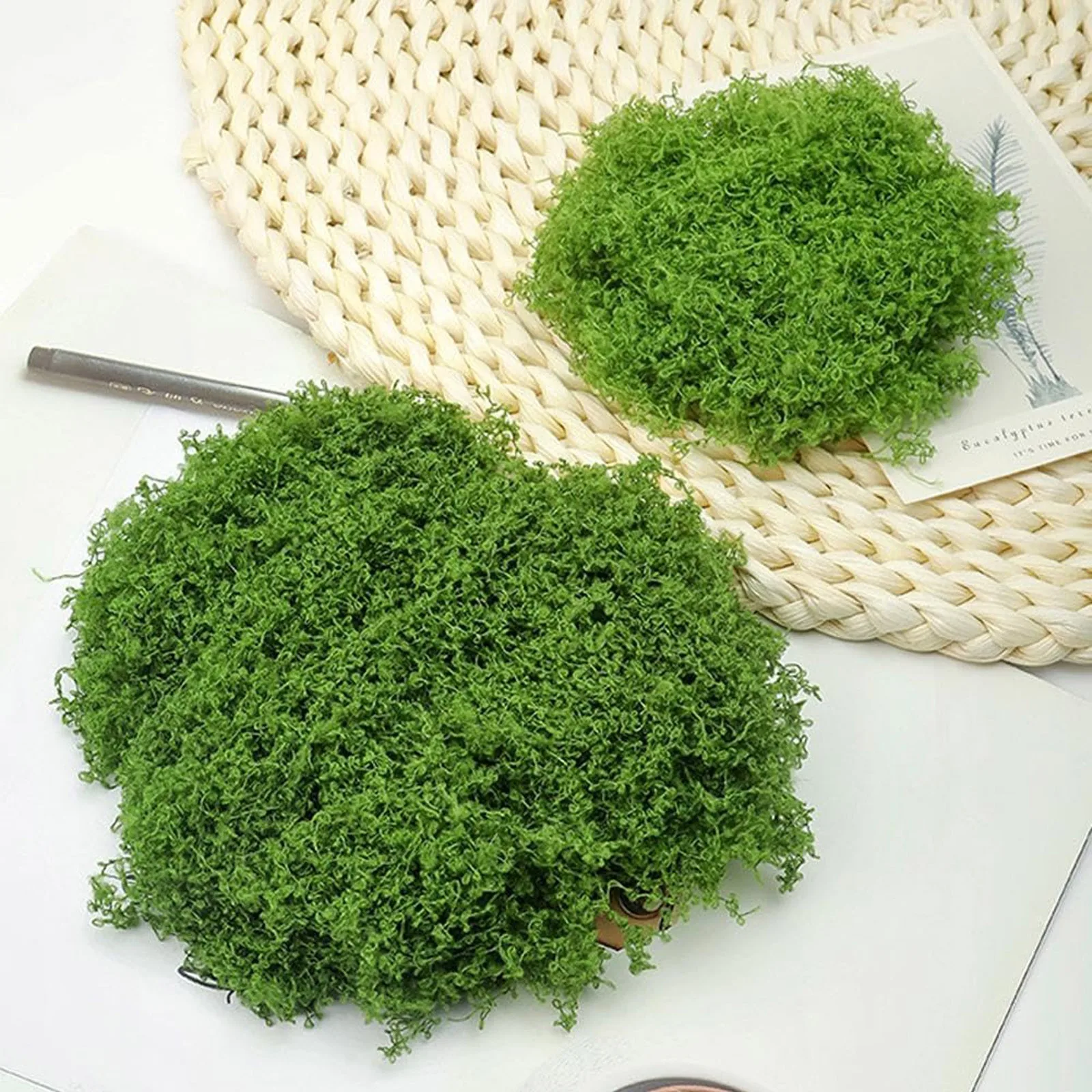 Preserved Moss Sheet - 50/200g Artificial Moss For Decorating, Artificial