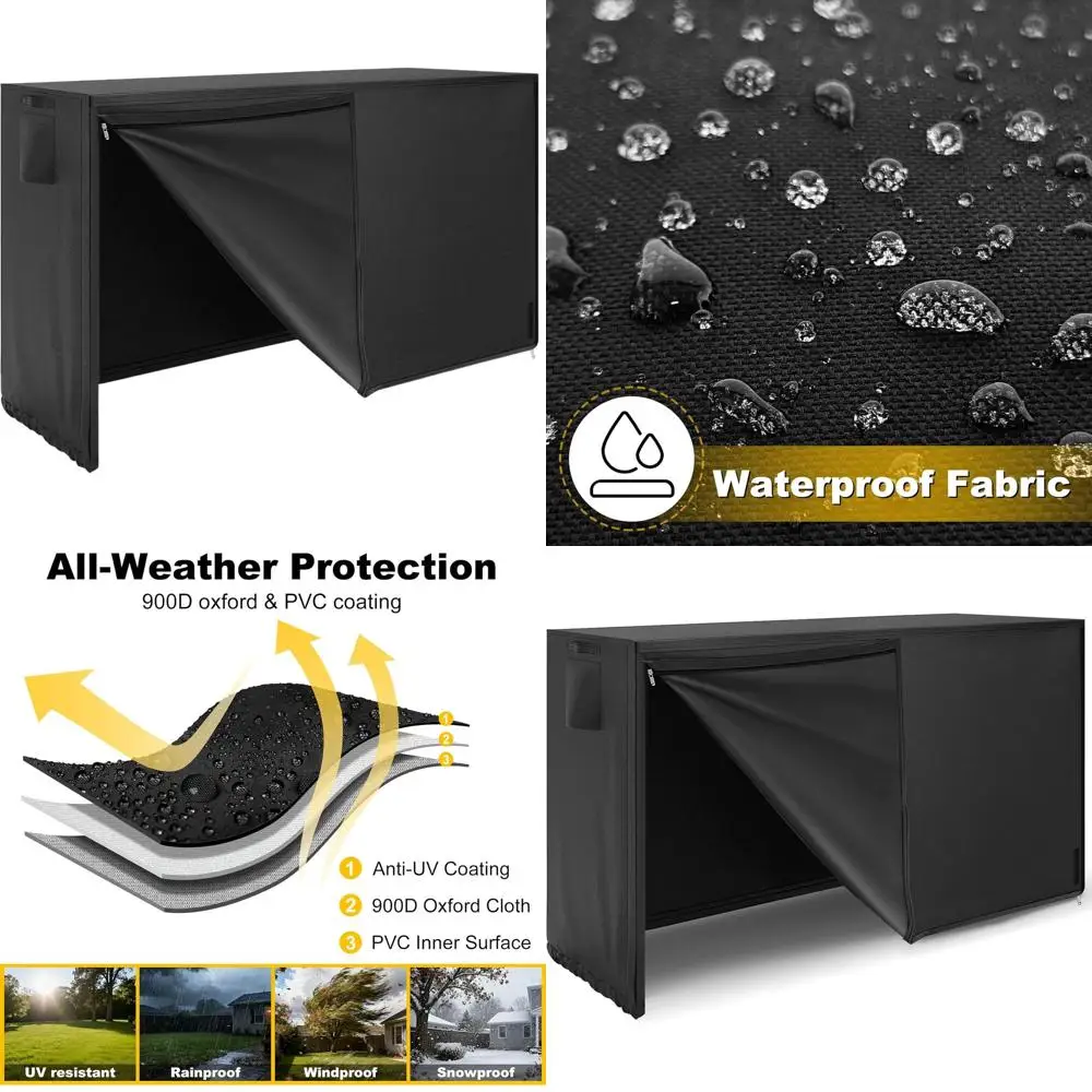 

Прочный водонепроницаемый чехол для деревянной стойки 900D для использования на улице и в помещении, черный (только чехол)