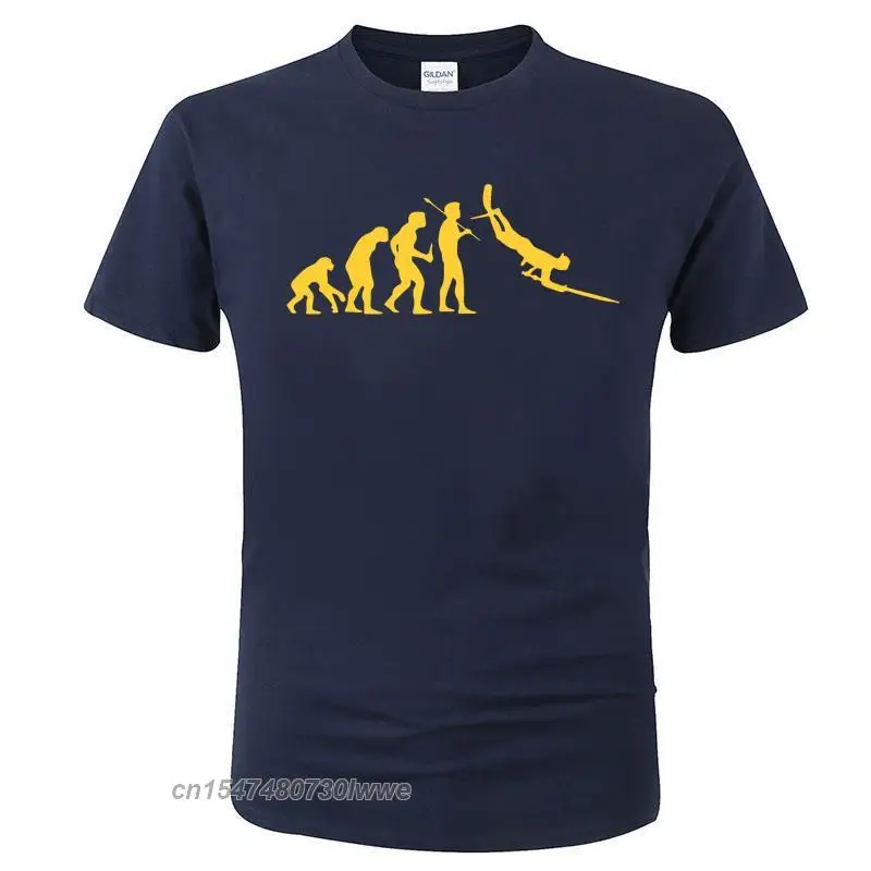 Evolution Spearfishing Spear Fish Scuba Dive Diving Fishing Print T Shirt Cotton Crew Neck Men Clothing Tees