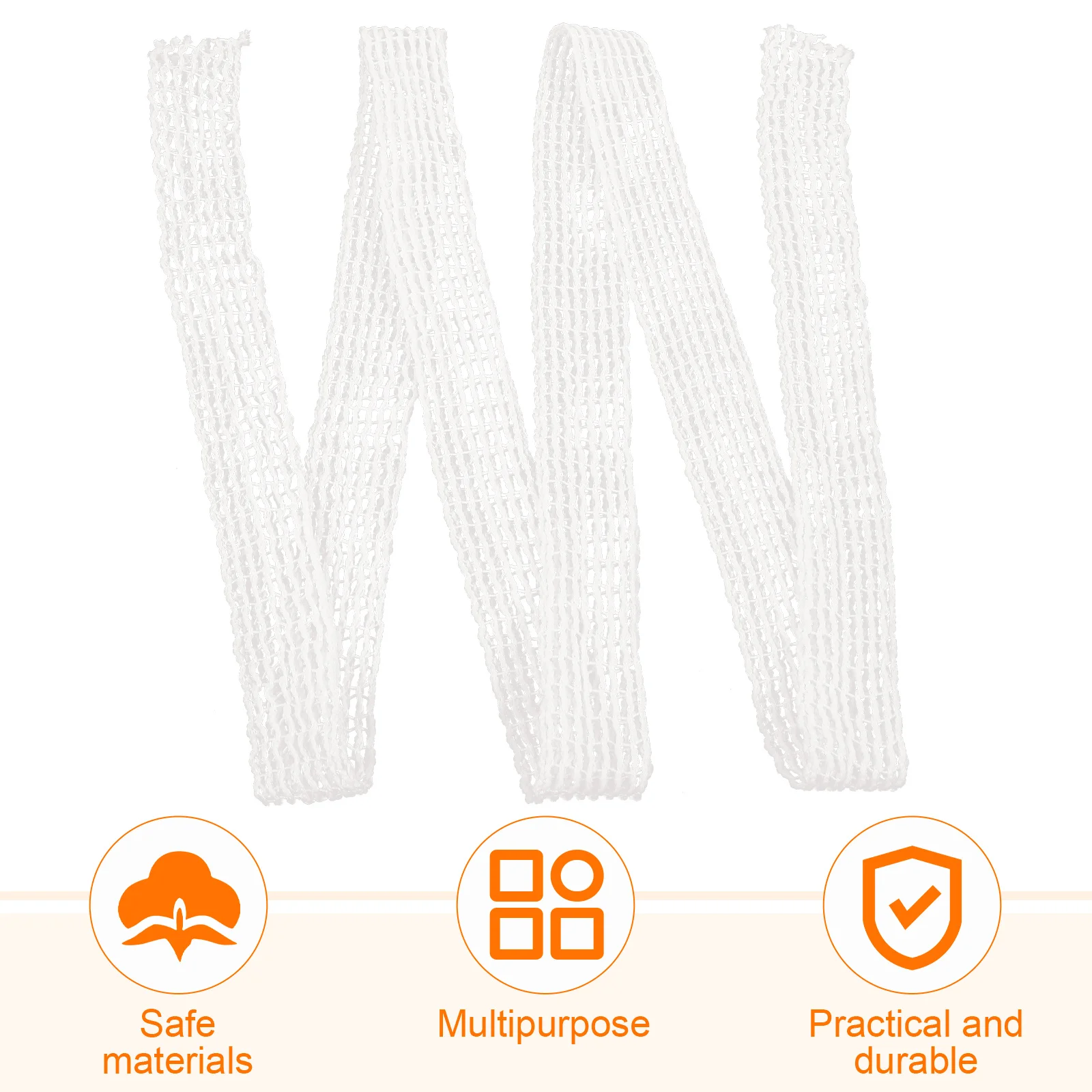 

4Sets Elastic Meat Netting Roll Cotton Thread Sausage Ham Trussing Net Bag for Home Kitchen Food Shop Meat Netting Roll