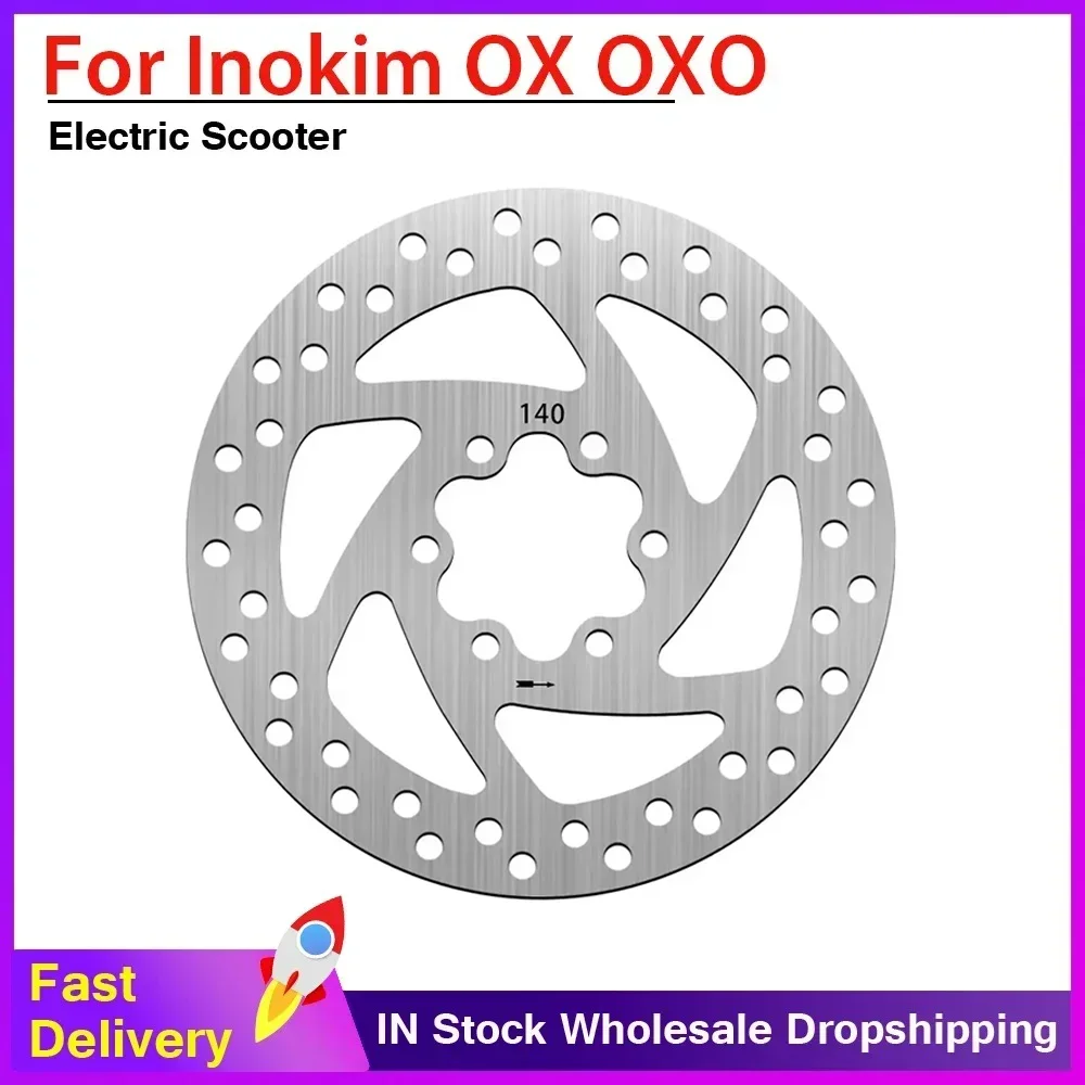 Rotor de disco de freno de 6 agujeros, 1/2/3 Uds., 140mm, para INOKIM OX OXO, disco de freno resistente al desgaste, accesorios para patinete eléctrico
