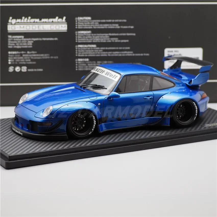 

IG 1:18 RWB 993 синий металлик IG1955 JDM моделирование ограниченная серия смола металл статическая модель автомобиля игрушка в подарок