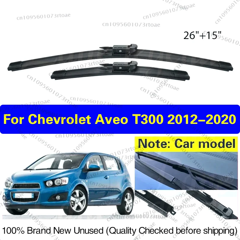

Автомобильный дворник для Chevrolet Aveo T300 2012-2020 передние щетки стеклоочистителя из мягкой резины, лобовое стекло, авто лобовое стекло 26 "+ 15", автомобильные аксессуары