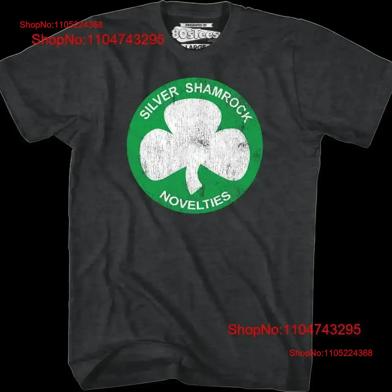 Silver Shamrock Logo Halloween III T Shirt vintage Washed Top For Everyday Wear Slightly Breathable homme Casual vintage