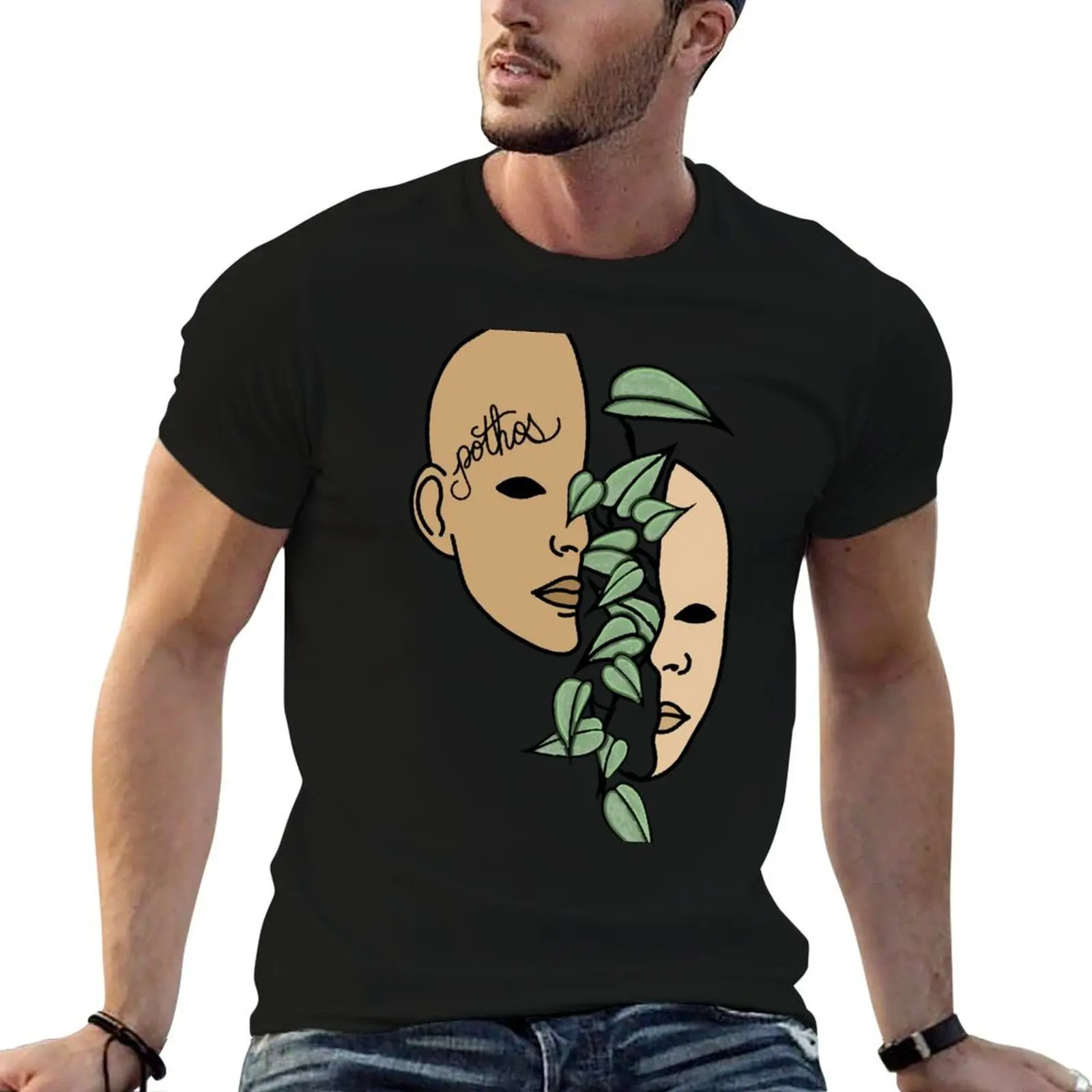Pothos House Plant, Weird and Creepy, Multicultural Acceptance, T-Shirt t shirts for man pack white T-Shirt