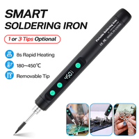 Deelife USB Electric Soldering Iron 15W Adjustable Temperature 180-450℃ Electronic Welding Repair Tool Kit