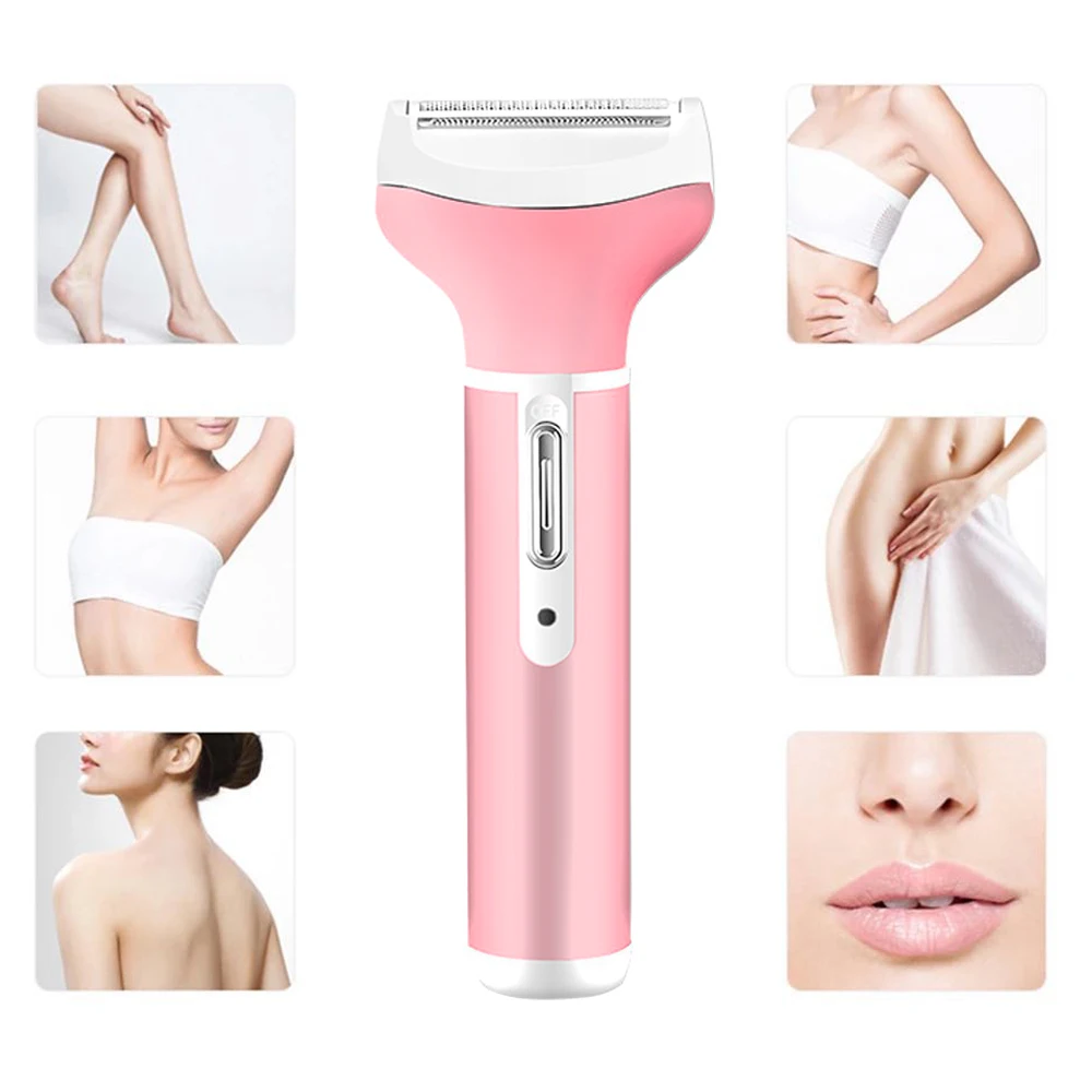 4 In 1 Women Face Facial Body Hair Removal Lady Shaver Epilator Female Shaving Electric Trimmer Razor For Eyebrow Nose