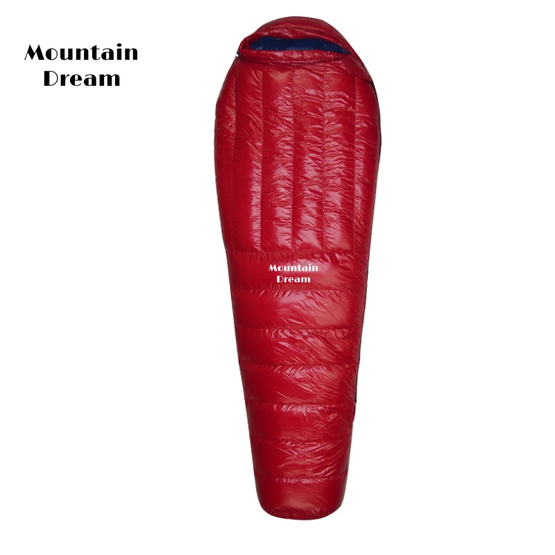 Mountainream mummy warm adult super light outdoor camping hiking stuffed duck down sleeping bag