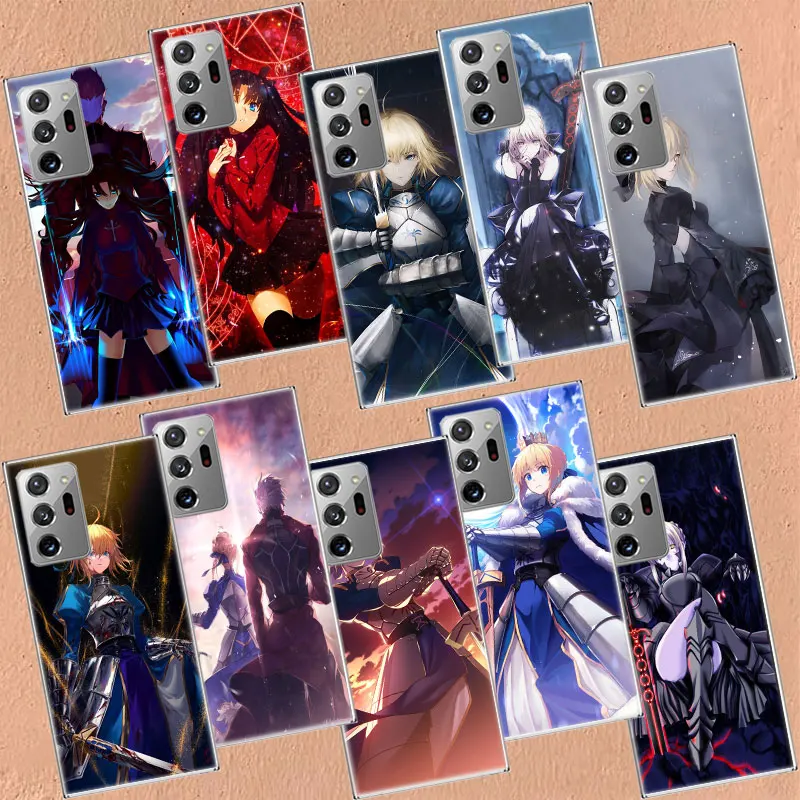 Cartoon Fate Stay Night Saber Phone Case For Galaxy S8 A05S A02S A12 A22 A32 A42 A52S A52 A72 A03 A03S A13 A23 A33 A53 A73 5G A1