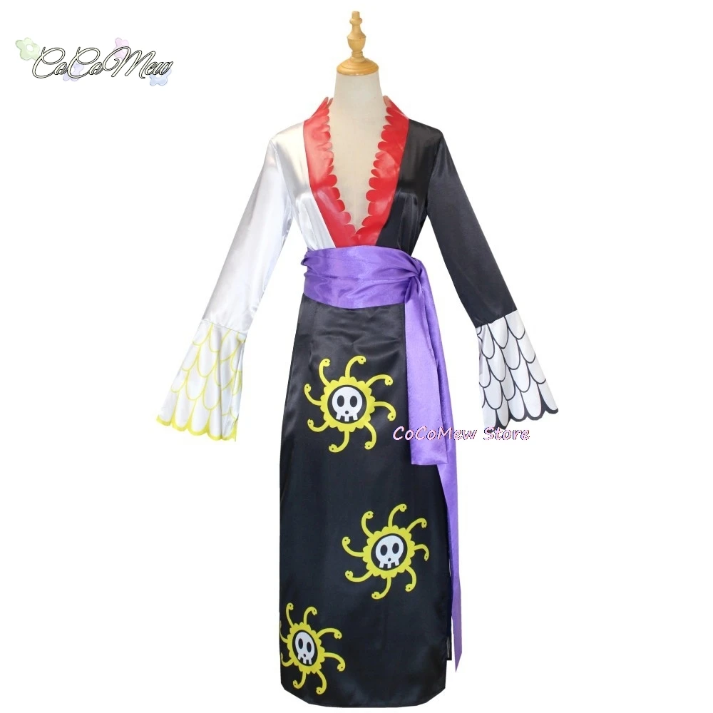Anime Boa Hancock Cosplay Costume Tops Skirt  Accessories Suit Oka Shichibukai Female Emperor Role Play Cheongsam Halloween