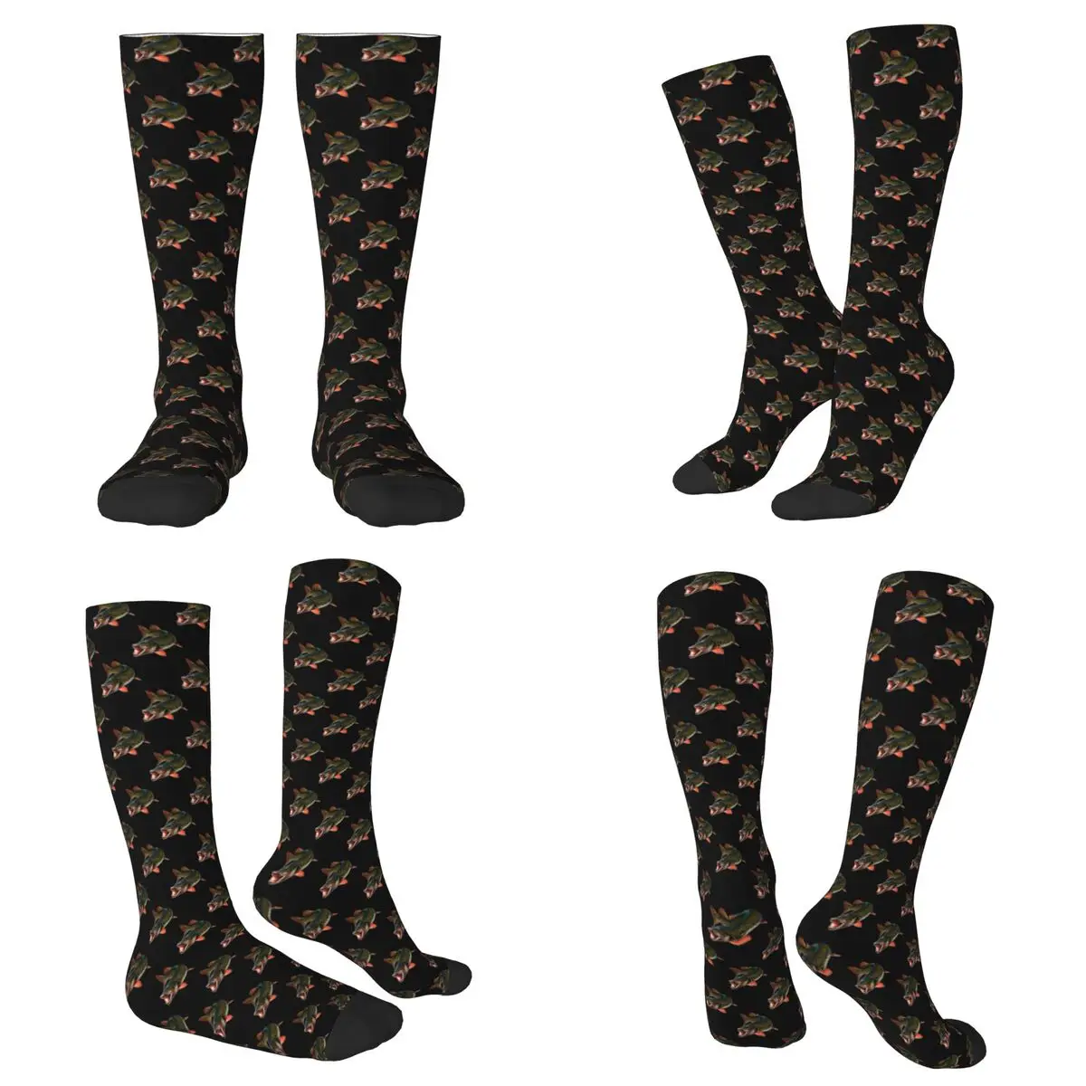 

All Seasons Northern Pike Fish Socks Harajuku Sport Middle Tube Socks Soft Fashion Stockings for Men Women