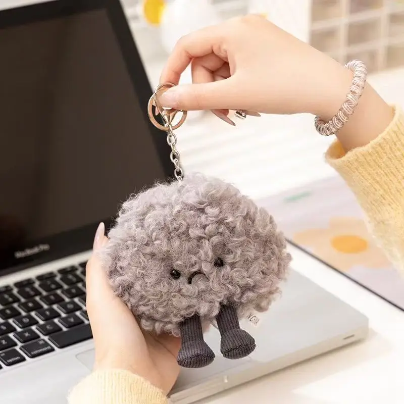 Miniso's neuester kleiner Wolken-Rucksack-Anhänger, Schlüsselanhänger-Puppe, gefülltes Plüschtier, niedliches Cartoon-Anime-Geschenk für Freunde, lustige Puppe