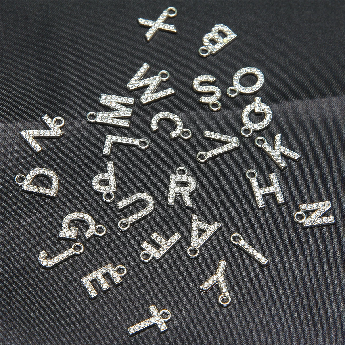 10pcs white K letter A-Z initials pendant DIY handmade jewelry pendant with accessories materialsFinding Jewelry