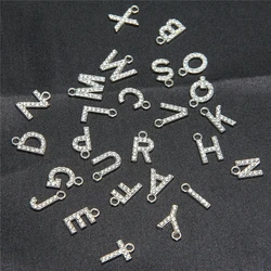 10pcs white K letter A-Z initials pendant DIY handmade jewelry pendant with accessories materialsFinding Jewelry