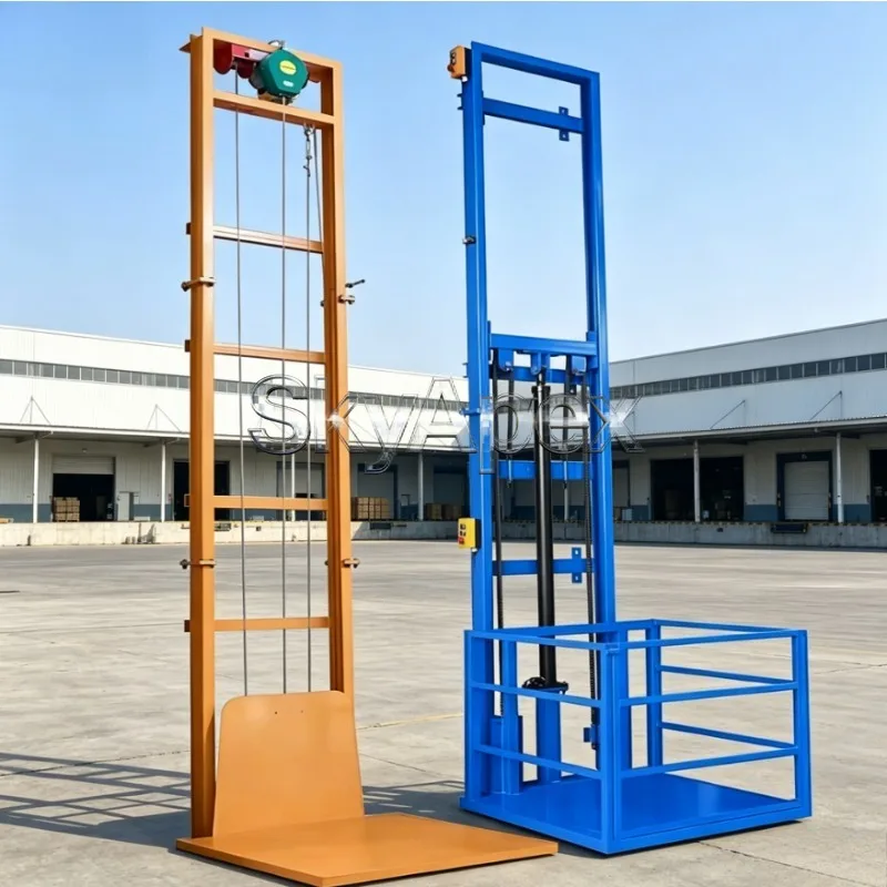 Scissor Lift Platform Electric Goods Elevator Vertical Column Type Hydraulic Lift Table Warehouse Use CE Certified Safe