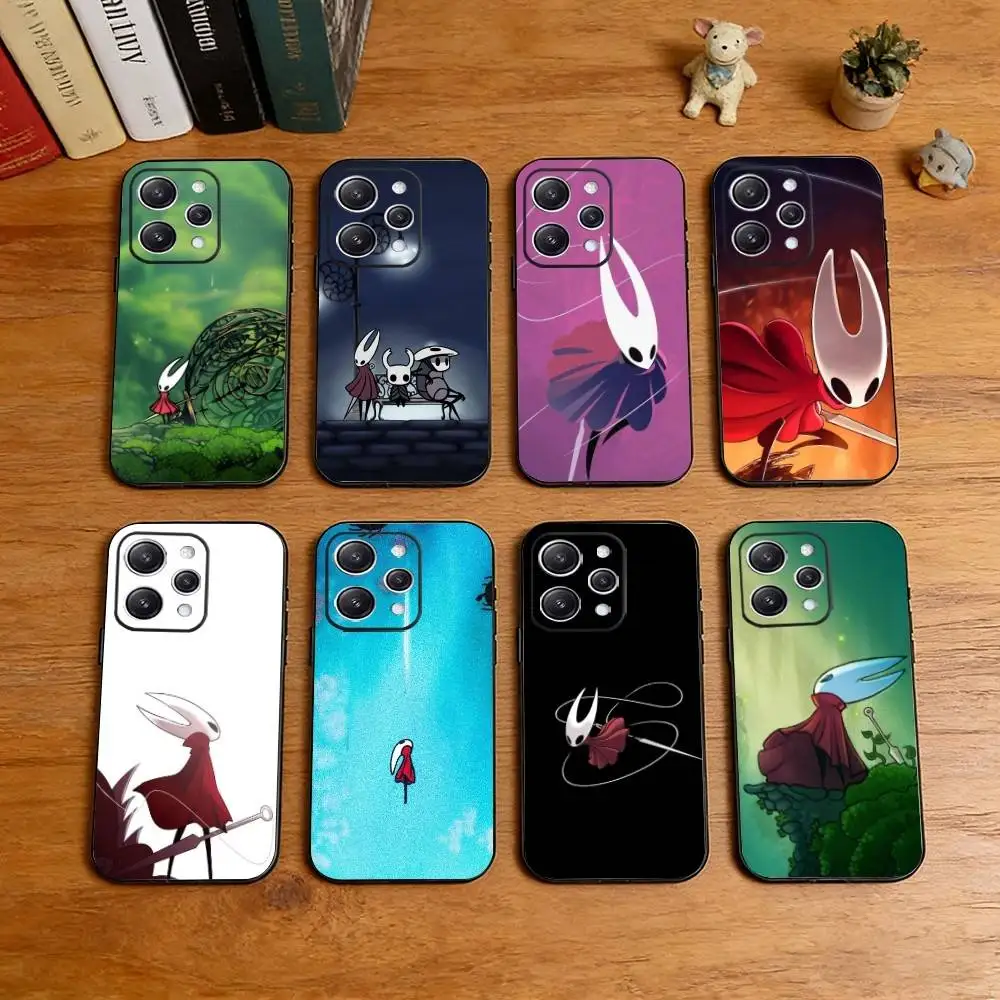 

H-Hollow K-Knight Silksong Phone Case For iPhone 17, 16,15,14,13,12,11 Plus,Pro Max, Others Soft Black Cover