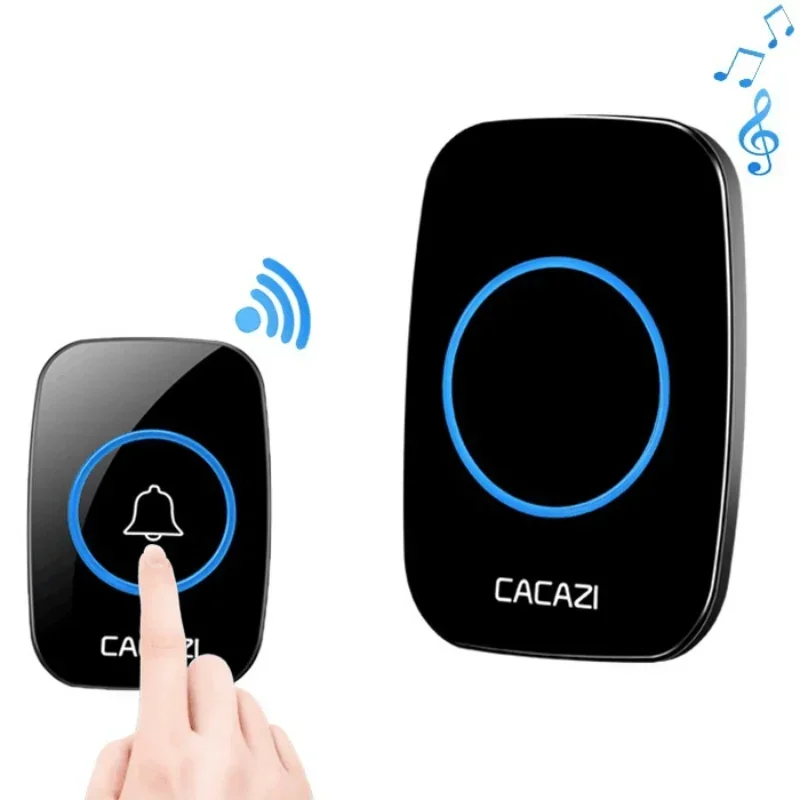 Intelligent Wireless Waterproof Doorbell 300M Remote Smart Home Door Bell Chime New Home Welcome EU AU UK US Plug