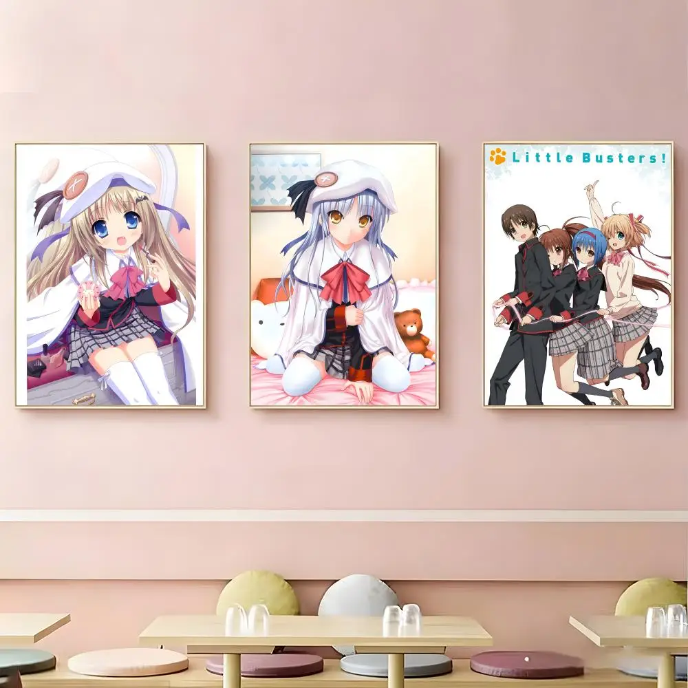Romance Anime Little Busters! Poster HD Self-Adhesive Waterproof Wall Art Easy to Apply Multi-Scene Decor
