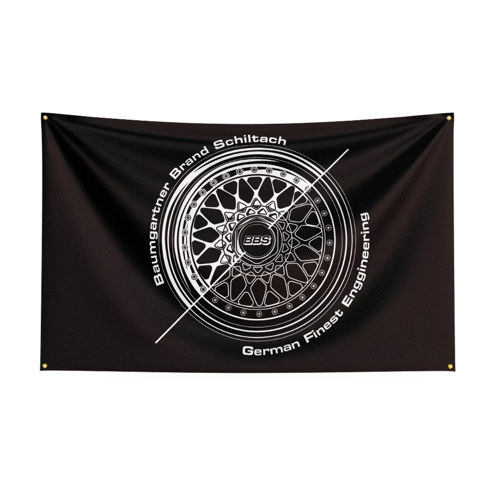 3X5 FT BBS Flag Polyester Printed Auto Parts  Banner For Decor