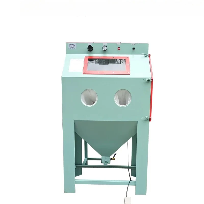 7.5KW Cabinet Sandblaster, Manual Side & Front Opening Sandblasting Machine
